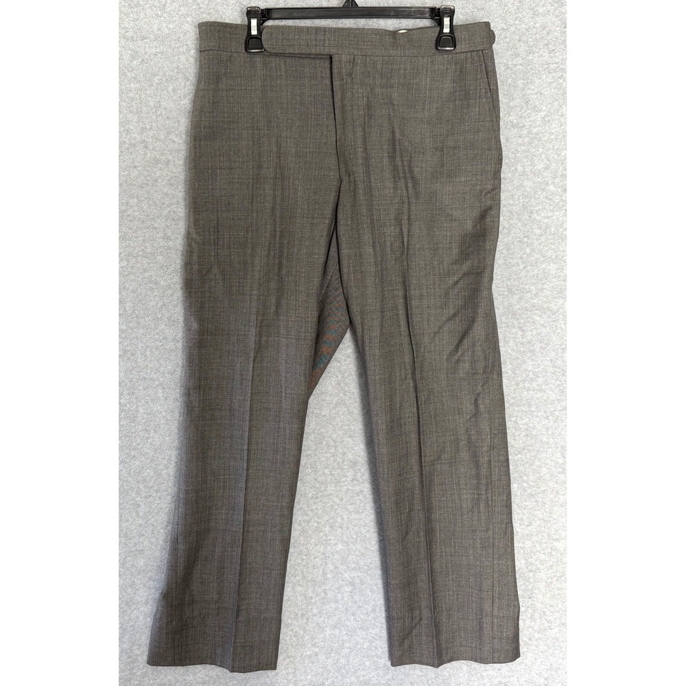 Vintage Polo Ralph Lauren Dress Pants Men's 44 Gray Slash Pockets Classic Formal